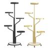 Iron Plant Stand with Wheels Creative Flower Pot Holder Metal Multi Tier Flower Stands for Patio Garden Balcony Home Living Room