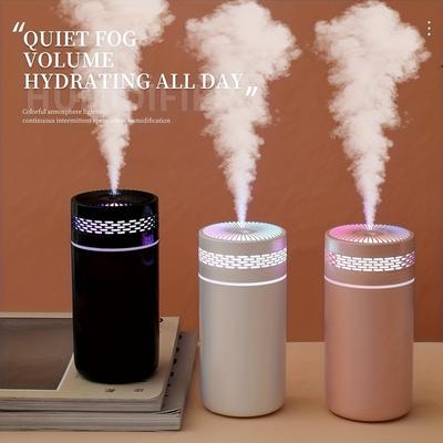 Tragbarer LED-Licht 250 ml Sprühnebel-Luftbefeuchter Double Wet Aroma Essential Oil Diffusor Mini H2O-Luftbefeuchter