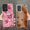 Hundefußabdruck Pfote Niedliches Muster Stoßfeste Handyhülle für Samsung A17 A16 A15 A14 A37 A57 A36 A56 A26 A35 A55 A25 A34 A54 A24 A13