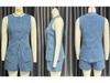 Spring/Summer 2025 European & American Fashion Sleeveless High Waist Loose Denim Shorts Set