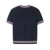 FILA Heritage Color Block Crew Neck Short Sleeve Knit Top Women tops F11W638418F-DB