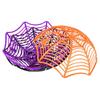 Halloween Decorative Spider Web Candy Fruit Bowl Halloween Spider Web Food Storage Basket Holloween Supply Spider Web Candy Bowl
