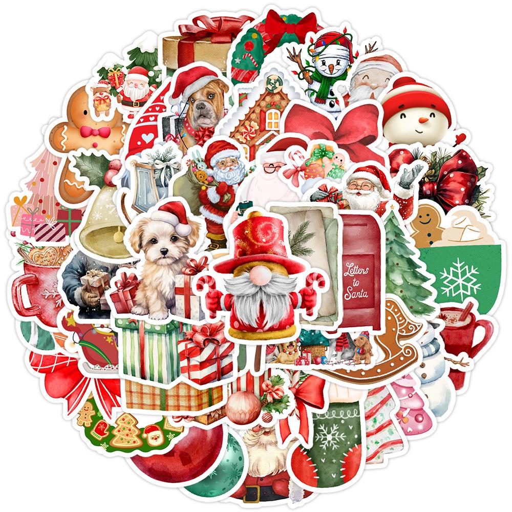 Christmas Graffiti Stickers - 50/100/200 Waterproof Decorative Stickers for Cups & Computers