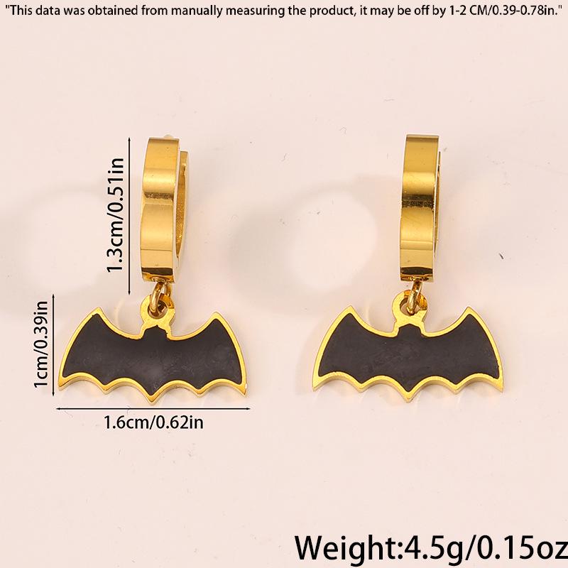 Luxurious Halloween Stainless Steel Pumpkin, Skull & Mummy Earrings