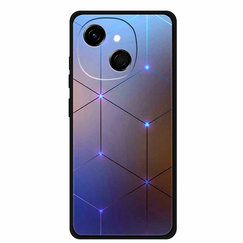 For Tecno Spark 40C Case Soft Black TPU Silicone Back Shockproof Cover for Tecno Spark40C 40 C Case Pop 10 Pro Butterfly Funda