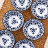 4.5 Inch Bowl, Creative Blue and White Porcelain, Ceramic Rice Bowl Set, Kitchen Tableware, Appetizer and Dessert Bowl, Gift Box