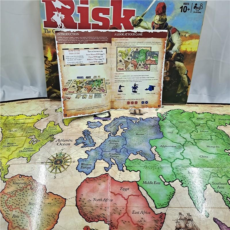 Classic RISK Board Game: Interactive English Card Edition