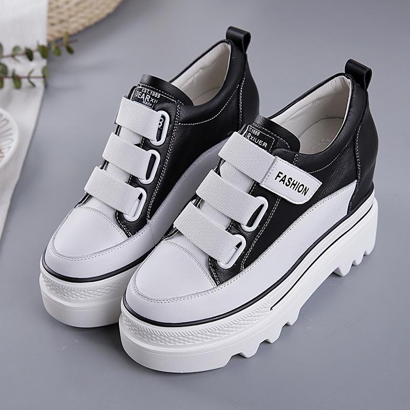 5CM Thick Bottom Mesh Breathable Women's Autumn Solid Color Sports Shoes Casual Running Sports Shoes Outdoor Women's Shoes 34-40