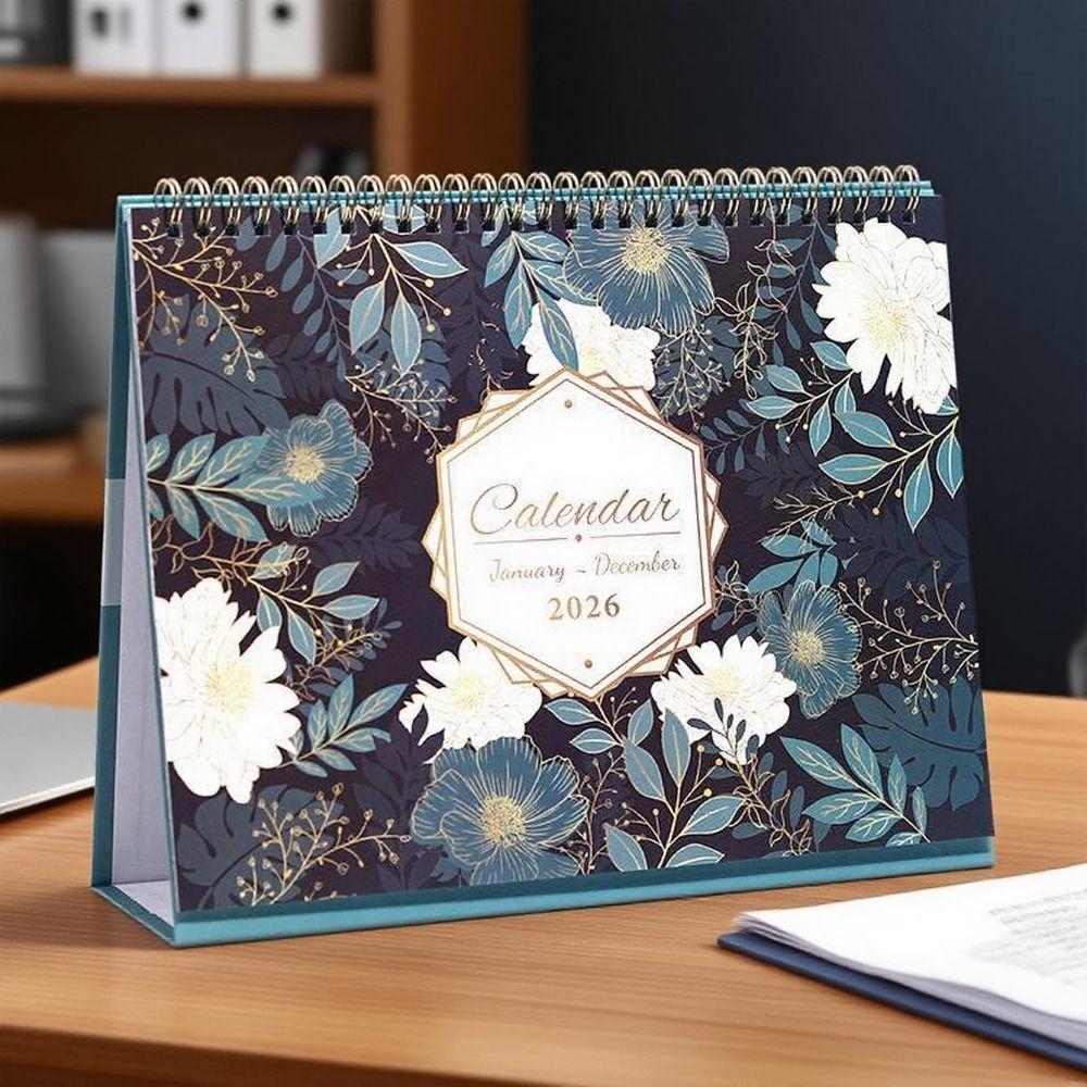 Creative 2026 Desktop Calendar Portable Annual Schedule Organizer Time Manegement Organizers  Gifts