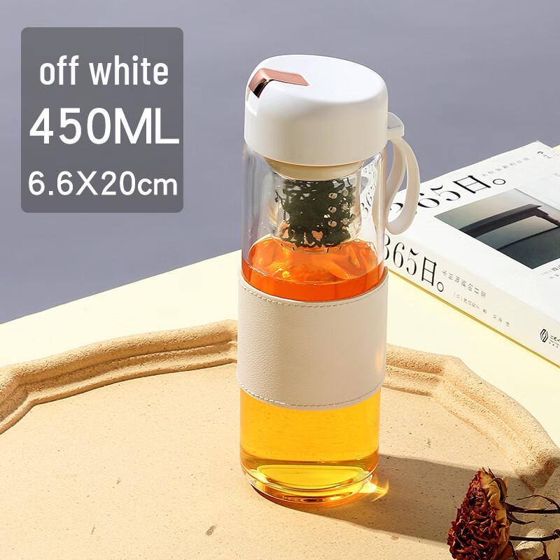 SX Portable Tea Infuser Glass Bottle with Tea-Water Separation