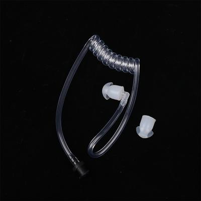 Earphone Transparent Coil Acoustic Air Tube Earplug For Two-Way Radio Walkie