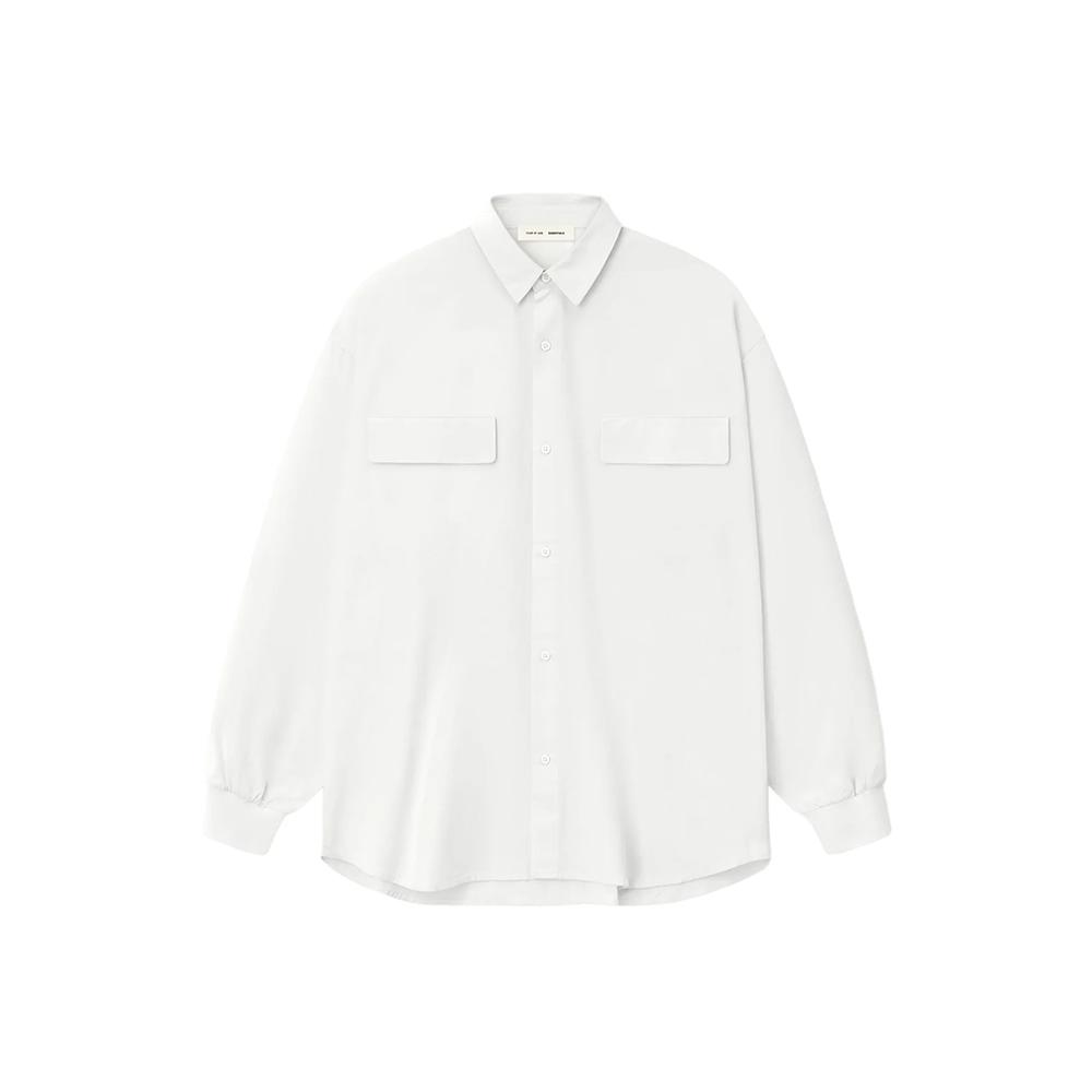 

Fear of God Essentials Оксфордская рубашка Цвет: Облачно-белый Мужские Топы 186SP254424F S