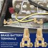 1 Pair Battery Terminal Connector, Car Battery Disconnect Terminal SAE To JIS Positive Negative Top Post Battery Terminal for Auto