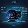 Auto Adjustable Brightness Car HUD Display With Diagnostic Alerts OBD2 Scanner Pressure Gauge Car Diagnostic Tool