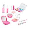 10Pcs Kids Makeup Kit for Girls Pretend Play Cosmetic Set with Eyeshadow Palette Lipstick Mirror More Washable