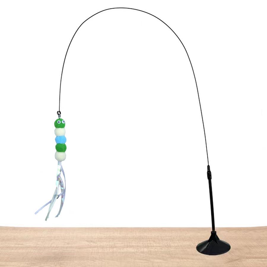 1 Piece Cat Teasing Stick Interactive Toy, Pet Artificial Feather Bell Refill Replacement Catcher Product, Suitable For Cat Exercise