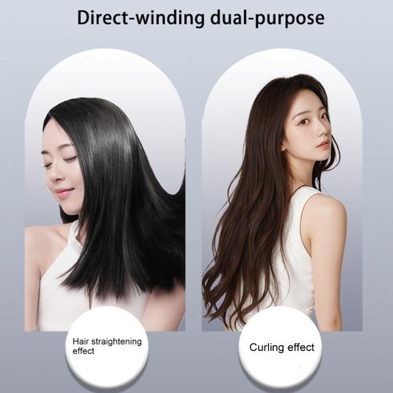 Alisador de cabelo USB portátil, aquecimento rápido, modelador de cachos elétrico, franjas de cabelo liso, mini modelador de cachos, ferramenta de viagem para mulheres