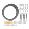 Outdoor Hanging Hook Cable Kit 304 Stainless Steel Rope Bushing Set for String Light Guardrail