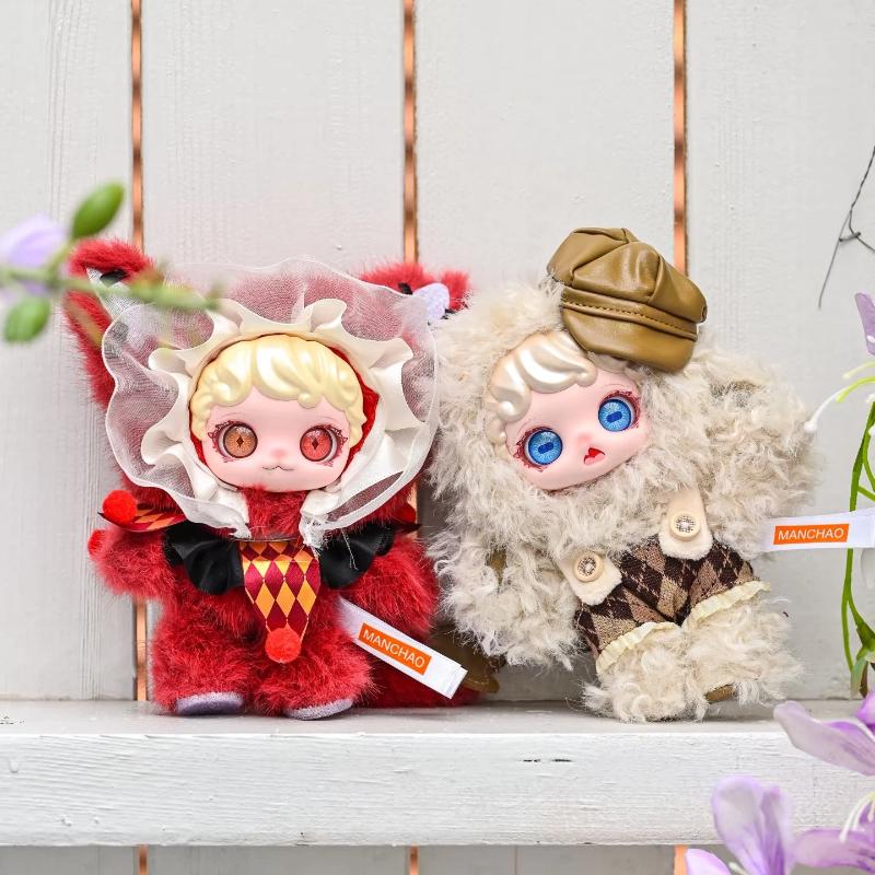 Manchao Mioco Plush Vinyl Doll Blind Box Cute Collectible Figurine Mystery Toy Gift For Kids Girls Home Decor
