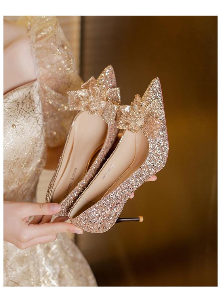 Kristall Schmetterling Brautschuhe - Bequeme Hochzeitsschuhe für Frauen