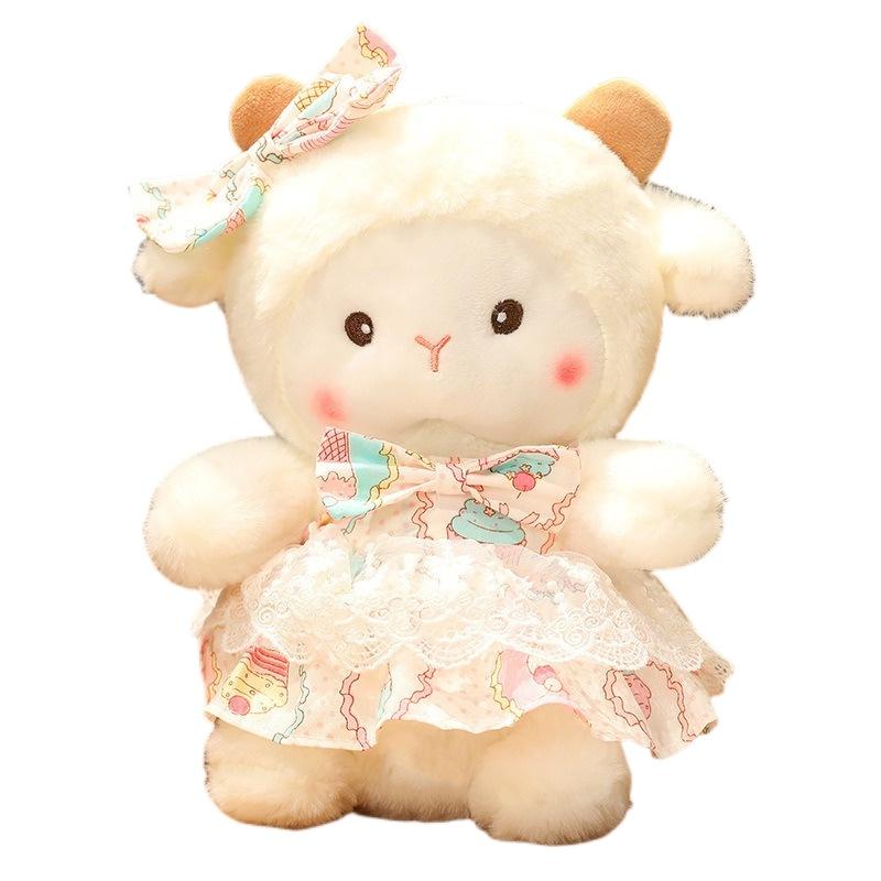 Niedliches Neues Ins Schaf Plüschtier für Mädchen Weiche und Kuschelige Tier Stoffpuppe