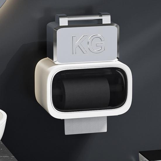 Tissue Box with Sealed Flip Cover Moisture-Proof Waterproof Plastic for Bathroom Toilet Roll Holder Large Small Rolls Stable Storage Shelf with