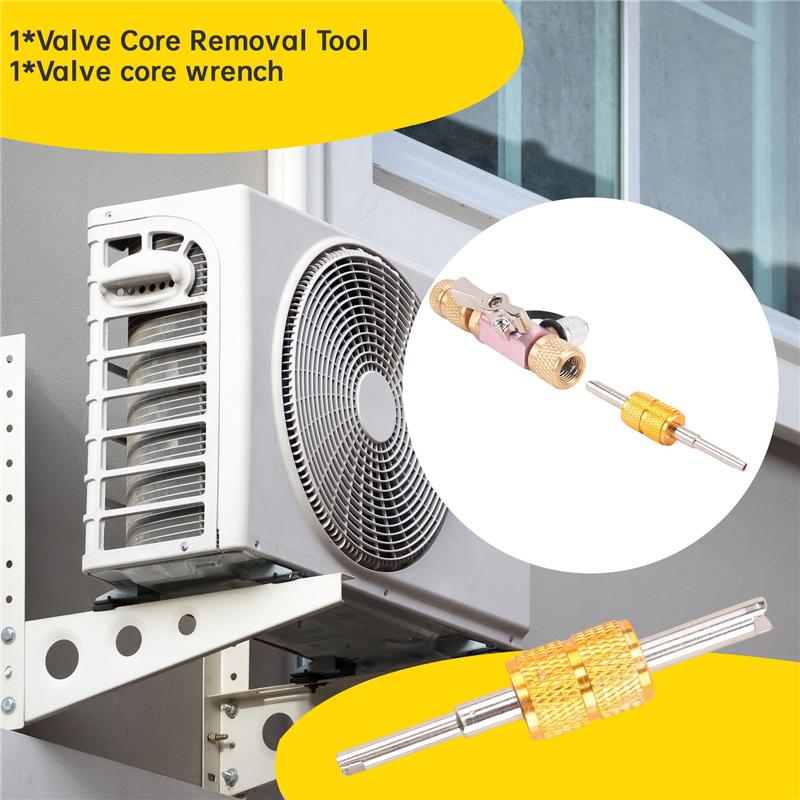 ABWR-For Home AC Appliance Valve Core Removal Tool 5/16" For HVAC System Connection Valve Core Wrench