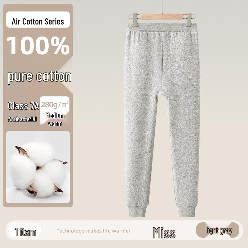 Women's Plus Size Three-Layer Quilted Cotton Pants for Autumn/Winter