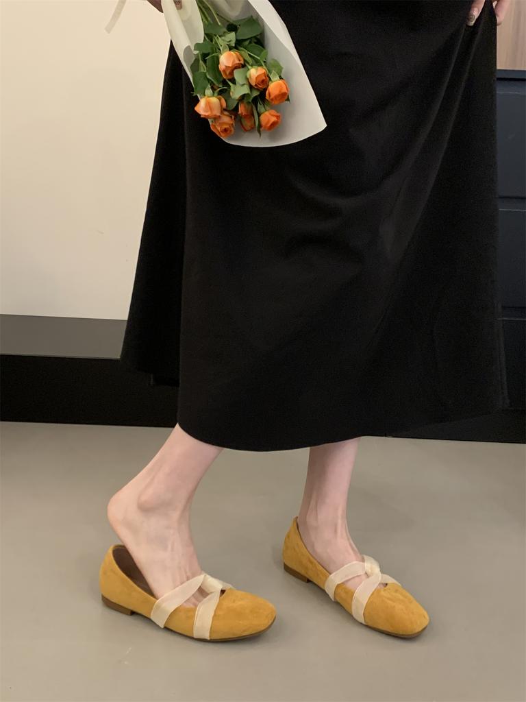 2025 New Sweet Pretty Comfy Shoes For Women Summer Bowtie Loafers Cute Casual Flats Female Shoes Low Heeled Soft Soled Flats