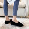 Winter Fur Shoes Women Cotton Sneakers Woman Furry Flats Warm Plush Loafers Lambswool Moccasins Femme Large Size
