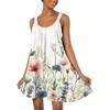 Women's Fashion Summer Beach Casual Print Sleeveless Cute Sling Dress Cute Sling Dress