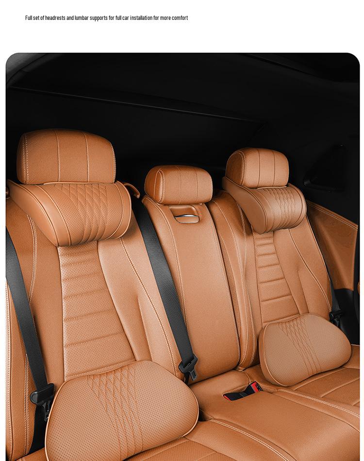 Jordani Premium Poduszka z Pianki Memory na Zagłówek Samochodowy i Podparcie Lędźwiowe