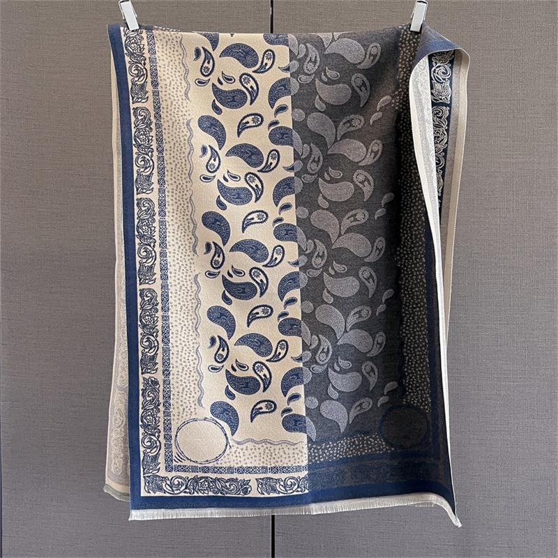 2025 Bohemia Style Paisle Luxury Winter Warm Women Scarf Imitation Cashmere Thicken Shawl Pashmina Female Wrap Blanket Foulard