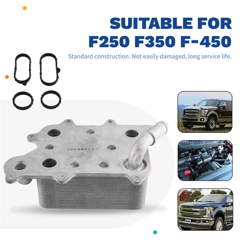 Efficientt-For Ford F-250 F350 F-450 201-2015 Transmission Oil Cooler HC3Z-6A642-A DC3Z-6L621-A/DC3Z-6L621-B HC3Z6A642A Radiator