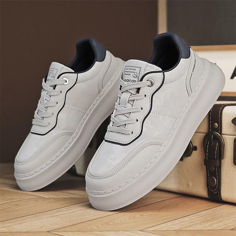 Yierkang Men s Breathable Thick-Sole Casual Shoes 44