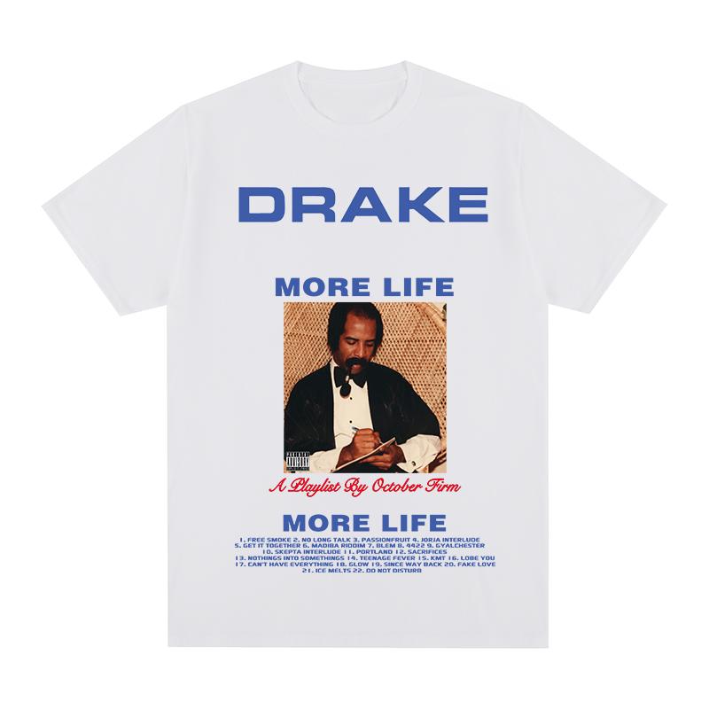 Drake Vintage Tshirt Rapper for All The Dogs Letter Camisetas Hombre Hip Hop Cotton Unisex T Shirt New TEE TSHIRT Womens Tops