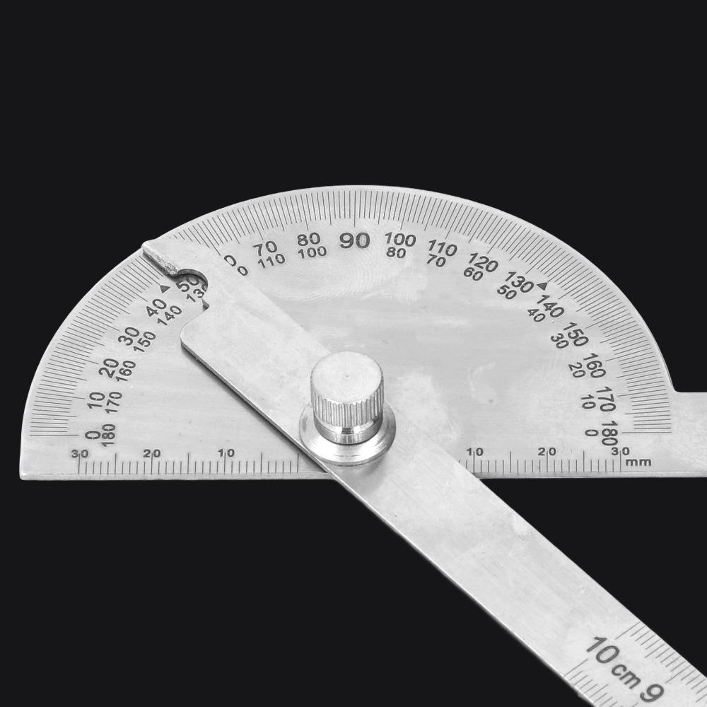 Stainless Steel Material Angle Protractor for Woodworking, Engineering, and School