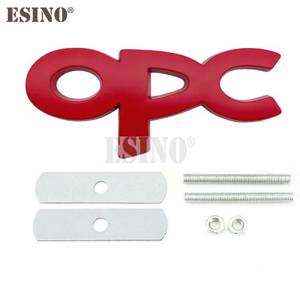 Car Styling OPC Line 3D Metal Zinc Alloy Car Badge Body Fender Adhesive Emblem for Opel Antara Astra Insignia Corsa Mokka Vectra