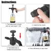 2L Foam Sprayer Bottle Watering Cans Foam Nozzle Foam Cars Watering Washing Tool Manual Sprayer Car Washing Foam Sprinkling Pot