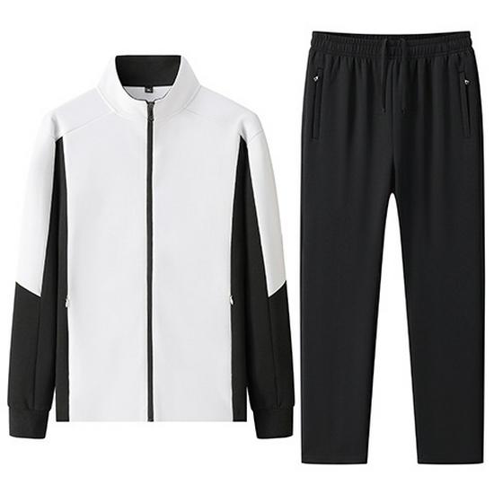 New Unisex Stand-up Collar Sports Hoodie & Cardigan Set for Spring and Autumn - Air Cotton, Casual, Loose Fit for Running.