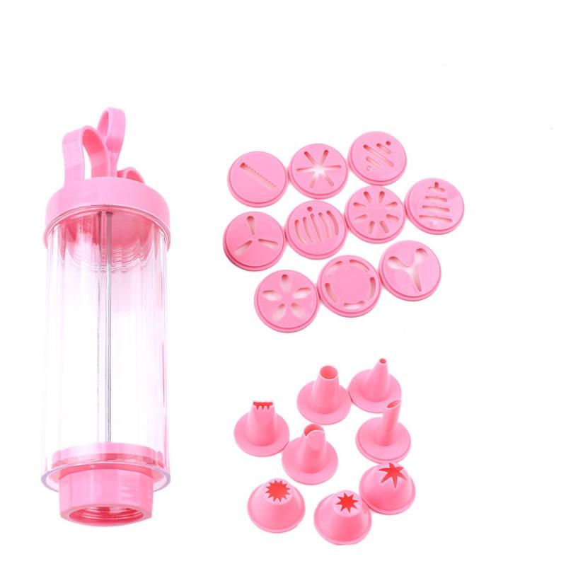 Cookie Press Icing Kit Cookie Cutter Mold Gun DIY Pastry Syringe Extruder Nozzles Piping Cream Biscuit Maker Cake Tools