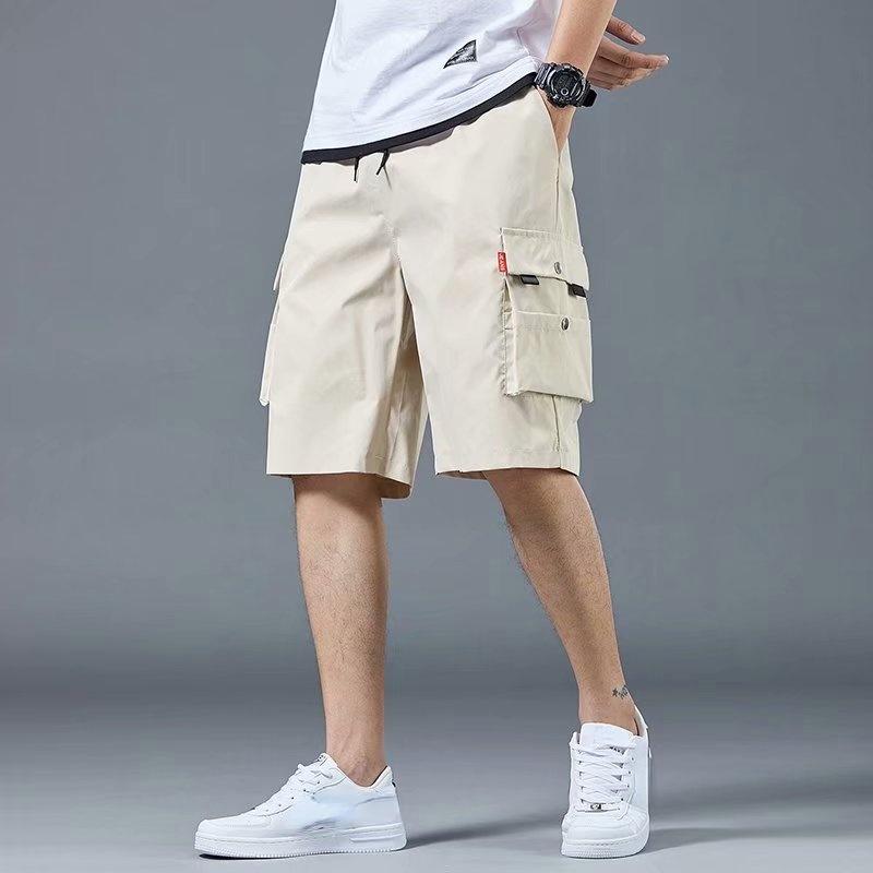 Men Shorts Outdoor Wear-Resistant Cargo Shorts Quick Dry Multi-pocket Plus Size Bottoms