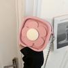 Small fresh literary women's bag 2025 new Mori sweet girl shoulder bag three-dimensional flower mini square bag tide