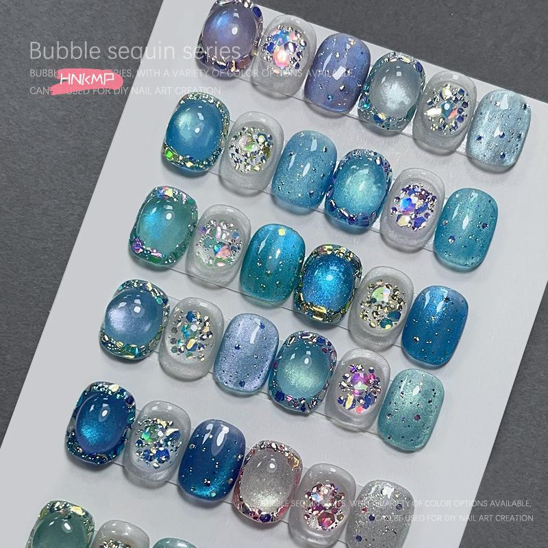 1Jar Bubble Nail Glitter Coarse Fine Mixed Large Irregular Hexagonal Sequins for DIY Jewelry Decoration Nail Art