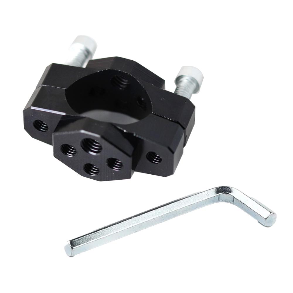 22-32mm Motorcycle Stent Bracket Multifunction Holder Handle Fixed Bumper Headlight Light Clamp Moto Auxiliary Spotlight Clip