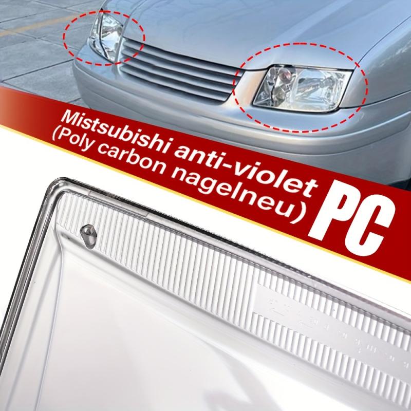 Autoscheinwerferabdeckung Passend für Volkswagen VW Bora Jetta MK4 1999 2000 2001 2002 2003 2004 2005 Transparente Autoscheinwerferabdeckung
