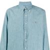 Polo Ralph Lauren FW21 Logo Embroidered Solid Color Shirt Men shirts Light-Blue 710792042001