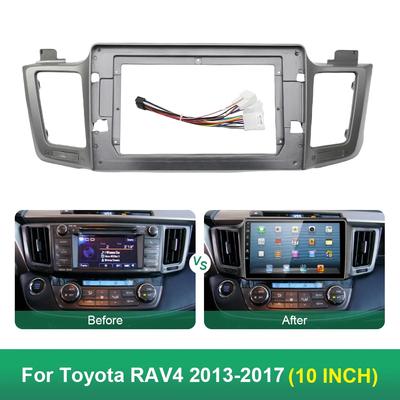 Car Frame 2013 10 Inch Plastic Radio Frame Car Dashboard Accessories for Toyota RAV4 2013-2018