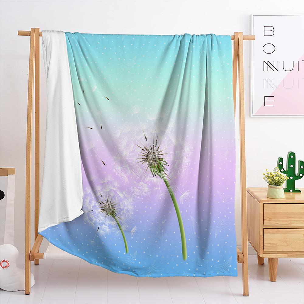 Decke Flanelldecke Farbverlauf Panda 3D Digitaldruckdecke Decke