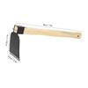 Azada de Jardín Azada para Deshierbar a Mano Azada Manual Mango de Madera Ergonómico Acero al Carbono Ligera Azada Manual para Deshierbar el Jardín para el Hogar
